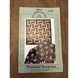 Fabric Expressions Pinwheel Surprise Quilt Pattern P187 Vintage 1997